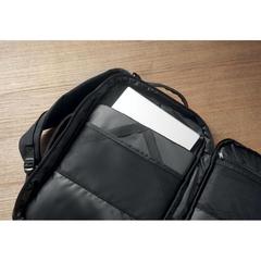 Vue Sac à dos 600D RPET - Sophis de couleur noir| Krokrodeal