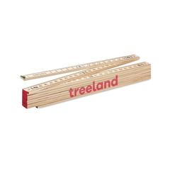 Vue Règle de charpentier en bois 2m - Ara de couleur marron| Krokrodeal