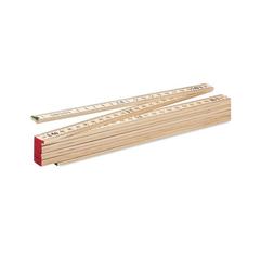 Vue Règle de charpentier en bois 2m - Ara de couleur marron| Krokrodeal