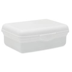 Vue Lunchbox en PP recyclé 800ml - Carmany de couleur blanc| Krokrodeal