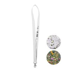 Vue Cordon papier graine a/crochet - Lansee de couleur blanc| Krokrodeal
