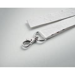 Vue Cordon papier graine a/crochet - Lansee de couleur blanc| Krokrodeal