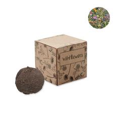 Vue Boule graines de fleurs sauvage - Bombi de couleur marron| Krokrodeal