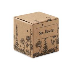 Vue Bombe graines fleurs d'abeille - Bombi ii de couleur marron| Krokrodeal