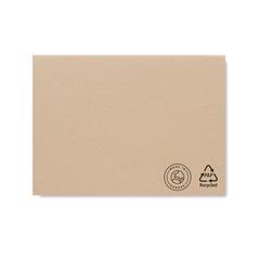 Vue Bloc-notes en papier recyclé - Moui de couleur marron| Krokrodeal