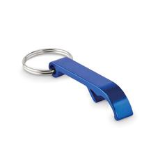 Vue Porte-clés en aluminium recyclé - Ovikey de couleur bleu| Krokrodeal
