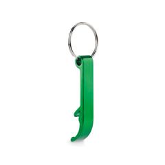 Vue Porte-clés en aluminium recyclé - Ovikey de couleur vert| Krokrodeal
