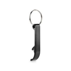 Vue Porte-clés en aluminium recyclé - Ovikey de couleur noir| Krokrodeal