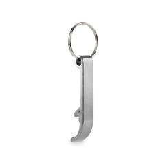 Vue Porte-clés en aluminium recyclé - Ovikey de couleur gris| Krokrodeal