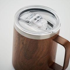 Vue Gobelet double paroi 300 ml - Namib mug de couleur marron| Krokrodeal
