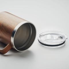 Vue Gobelet double paroi 300 ml - Namib mug de couleur marron| Krokrodeal