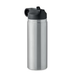 Vue Bouteille à double paroi 500 ml - Ivalo de couleur gris| Krokrodeal