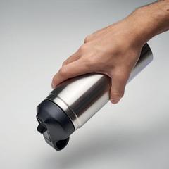 Vue Bouteille à double paroi 500 ml - Ivalo de couleur gris| Krokrodeal