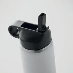 Vue Bouteille à double paroi 500 ml - Ivalo de couleur blanc| Krokrodeal