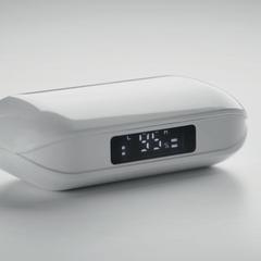 Vue Ecouteurs TWS en ABS recyclé - Quaver de couleur blanc| Krokrodeal