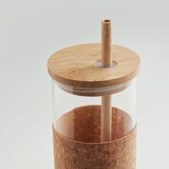 Vue Gobelet en verre 450 ml - Molunge de couleur marron| Krokrodeal