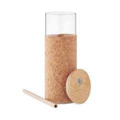 Vue Gobelet en verre 450 ml - Molunge de couleur marron| Krokrodeal