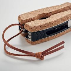 Vue Couteau multifonctions liège - Plierkork de couleur marron| Krokrodeal