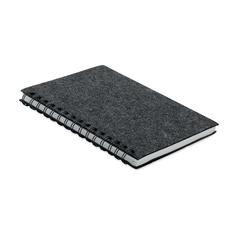Carnet A5 couv.en feutre RPET - Ringfelt publicitaire pas cher