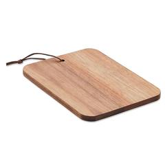 Vue Planche découper bois d'acacia - Serviro de couleur marron| Krokrodeal