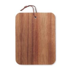 Vue Planche découper bois d'acacia - Serviro de couleur marron| Krokrodeal