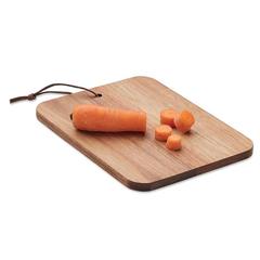 Vue Planche découper bois d'acacia - Serviro de couleur marron| Krokrodeal