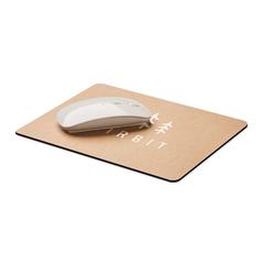 Vue Tapis de souris papier recyclé - Floppy de couleur marron| Krokrodeal