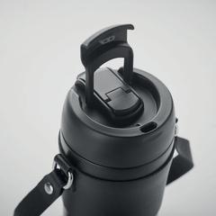 Vue Gobelet double paroi 700 ml - Aira de couleur noir| Krokrodeal