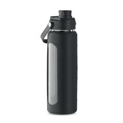 Vue Bouteille en verre 750 ml - Keila de couleur noir| Krokrodeal