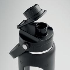 Vue Bouteille en verre 750 ml - Keila de couleur noir| Krokrodeal