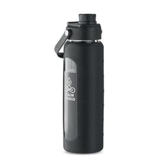 Vue Bouteille en verre 750 ml - Keila de couleur noir| Krokrodeal