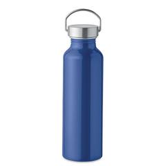 Vue Bouteille en alu recyclé 500ml - Albo de couleur bleu| Krokrodeal