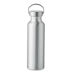 Vue Bouteille en alu recyclé 500ml - Albo de couleur gris| Krokrodeal