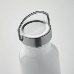 Vue Bouteille en alu recyclé 500ml - Albo de couleur blanc| Krokrodeal