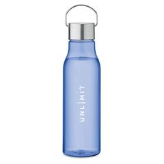Vue Bouteille en RPET 600 ml - Vernal de couleur bleu| Krokrodeal