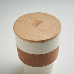 Vue Gobelet en PP recyclé 300 ml - Galao de couleur marron| Krokrodeal