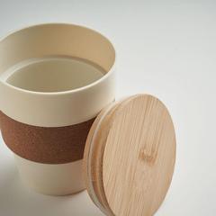 Vue Gobelet en PP recyclé 300 ml - Galao de couleur marron| Krokrodeal