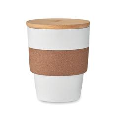 Vue Gobelet en PP recyclé 300 ml - Galao de couleur blanc| Krokrodeal