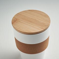 Vue Gobelet en PP recyclé 300 ml - Galao de couleur blanc| Krokrodeal