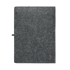 Vue Conférencier A4 en RPET - Feltnote de couleur gris| Krokrodeal