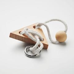 Vue Casse-tête Triangle en bois - Nerve de couleur marron| Krokrodeal
