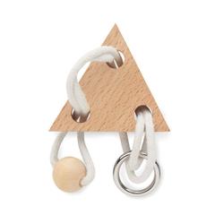 Vue Casse-tête Triangle en bois - Nerve de couleur marron| Krokrodeal