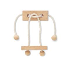 Vue Casse-tête en bois rectangle - Neurona de couleur marron| Krokrodeal