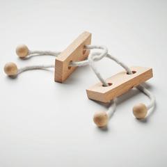 Vue Casse-tête en bois rectangle - Neurona de couleur marron| Krokrodeal