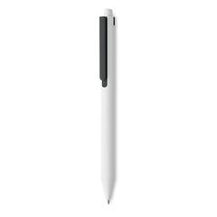 Vue Stylo poussoir en ABS recyclé - Side de couleur noir| Krokrodeal