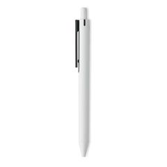 Vue Stylo poussoir en ABS recyclé - Side de couleur noir| Krokrodeal