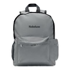 Vue Sac à dos réfléchissant 190T - Bright backpack de couleur gris| Krokrodeal