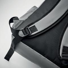 Vue Sac à dos réfléchissant 190T - Bright backpack de couleur gris| Krokrodeal