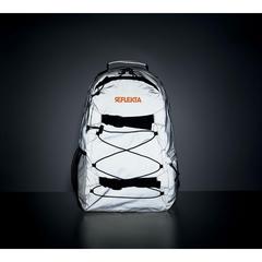 Vue Sac à dos réfléchissant 190T - Bright sportbag de couleur gris| Krokrodeal