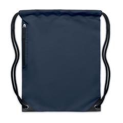 Vue Sac à cordon finition brillante - Shoop bright de couleur bleu| Krokrodeal